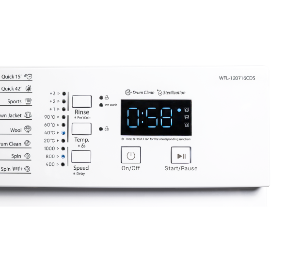 Pralka VIVAX WFL-120716CDS Slim 7kg 1200obr Drum Clean  - 1547006 - zdjęcie 2